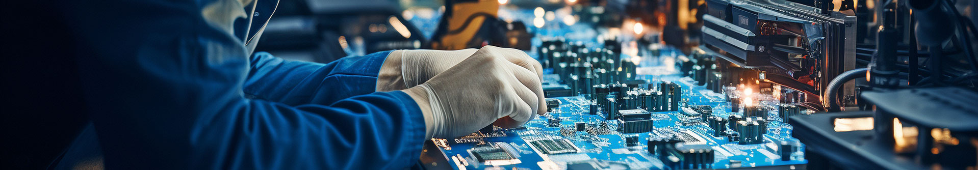 man doing electronic assembly via kitting